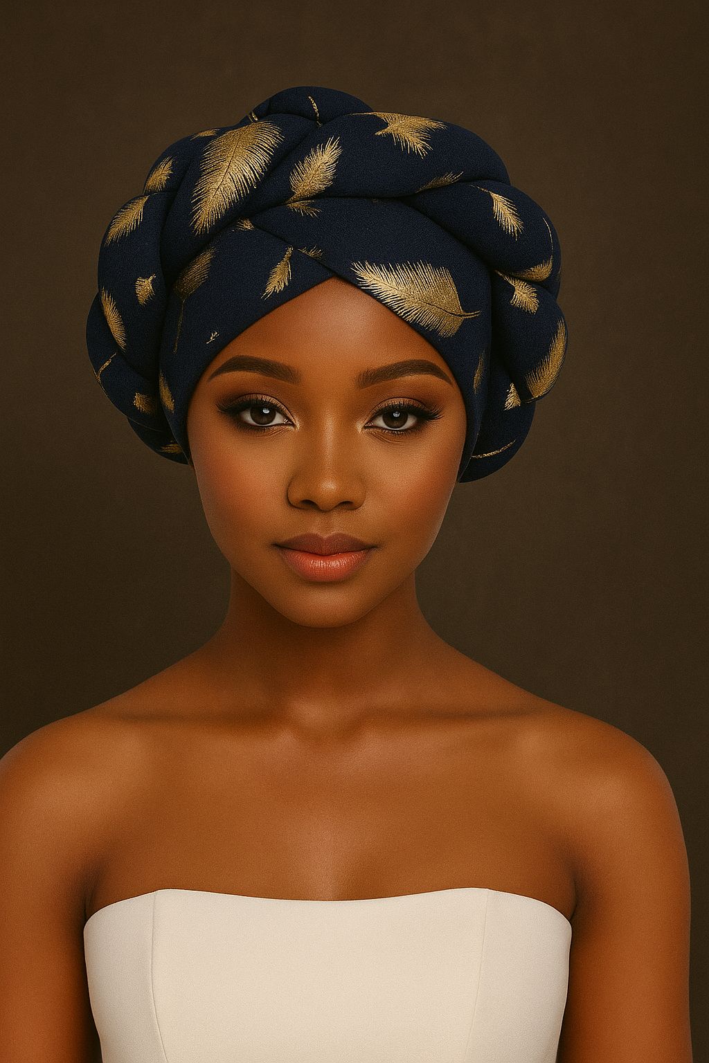 Navy Blue Turban